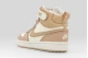 Nike Court Borough Mid 2 Παιδικά Sneakers Μπεζ, Λευκά