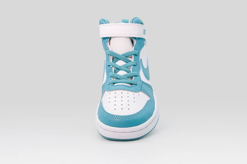 Nike Court Borough Mid 2 Παιδικά Sneakers Λευκά, Πετρόλ