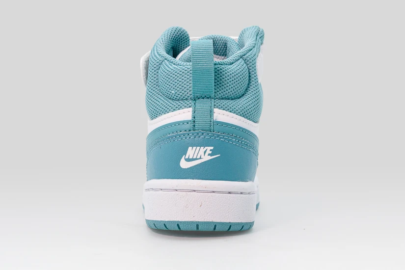 Nike Court Borough Mid 2 Παιδικά Sneakers Λευκά, Πετρόλ