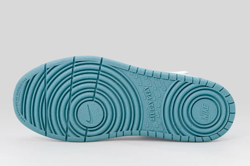 Nike Court Borough Mid 2 Παιδικά Sneakers Λευκά, Πετρόλ