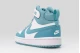 Nike Court Borough Mid 2 Παιδικά Sneakers Λευκά, Πετρόλ