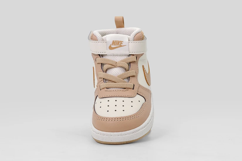 Nike Court Borough Mid 2 Βρεφικά Sneakers Εκρού, Μπεζ