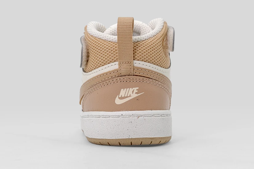Nike Court Borough Mid 2 Βρεφικά Sneakers Εκρού, Μπεζ