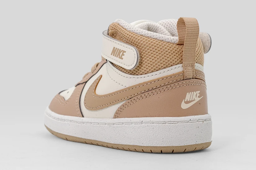 Nike Court Borough Mid 2 Βρεφικά Sneakers Εκρού, Μπεζ