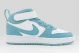 Nike Court Borough Mid 2 Βρεφικά Sneakers Λευκά, Βεραμάν