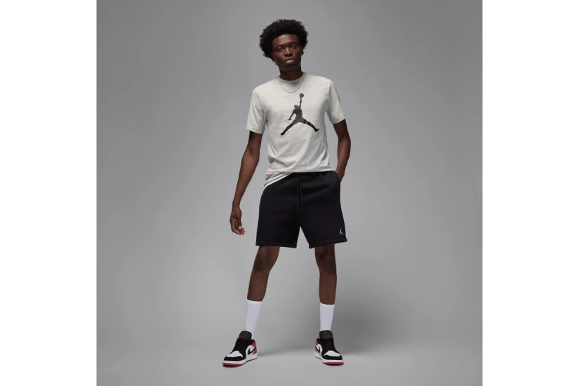 Jordan Jumpman Ανδρικό Κοντομάνικο T-Shirt Γκρι Ανοιχτό