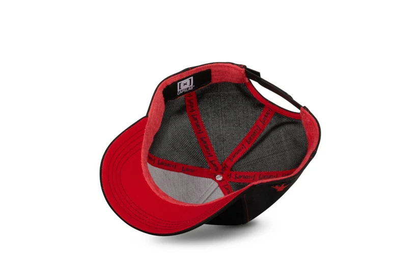 Capslab Goth In America Trucker Καπέλο Snapback Μαύρο, Κόκκινο