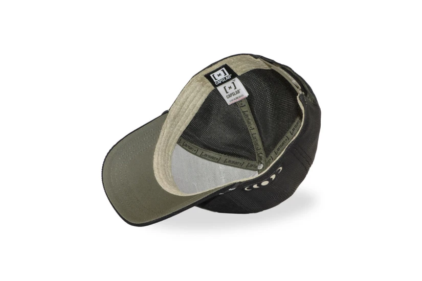 Capslab Premium Trucker Καπέλο Snapback Μαύρο, Τυρκουάζ