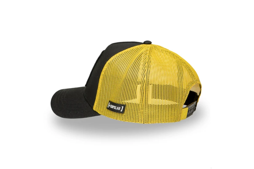 Capslab Gaston Trucker Καπέλο Snapback Μαύρο, Κίτρινο