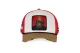 Capslab Trucker Καπέλο Snapback Κόκκινο, Λευκό, Καφέ