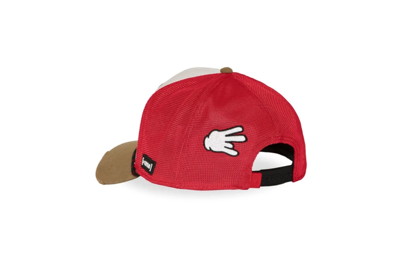 Capslab Trucker Καπέλο Snapback Κόκκινο, Λευκό, Καφέ