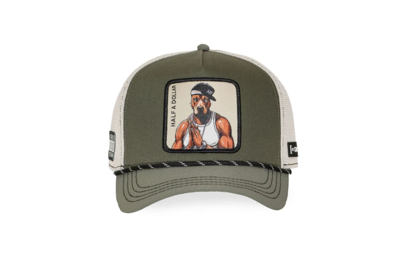 Capslab Trucker Καπέλο Snapback Χακί, Εκρού, Μαύρο