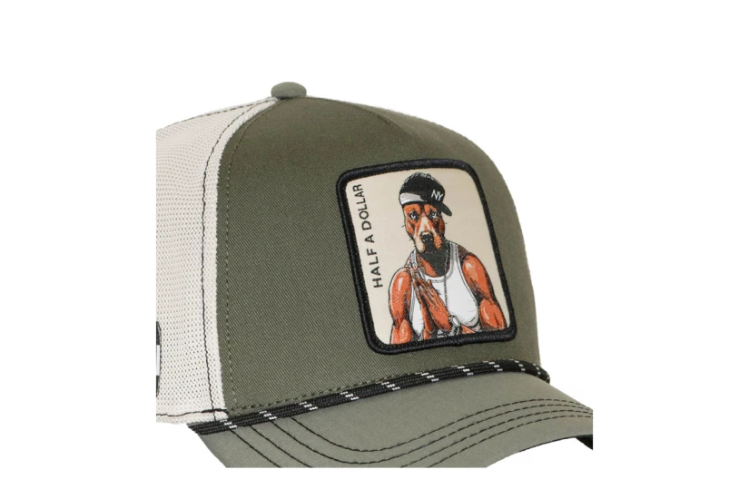 Capslab Trucker Καπέλο Snapback Χακί, Εκρού, Μαύρο