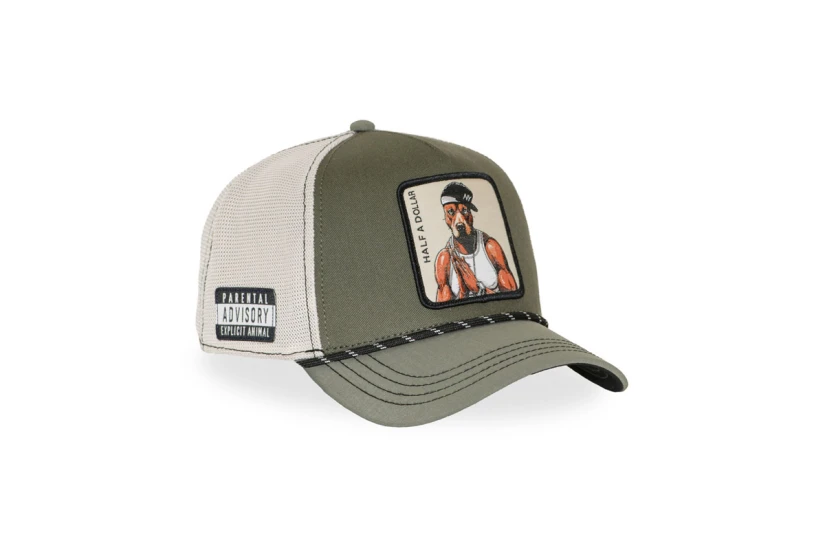 Capslab Trucker Καπέλο Snapback Χακί, Εκρού, Μαύρο