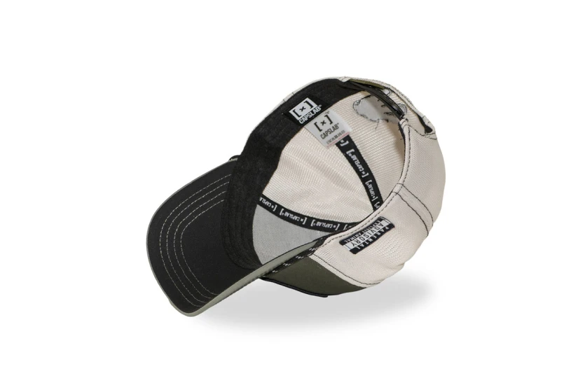 Capslab Trucker Καπέλο Snapback Χακί, Εκρού, Μαύρο