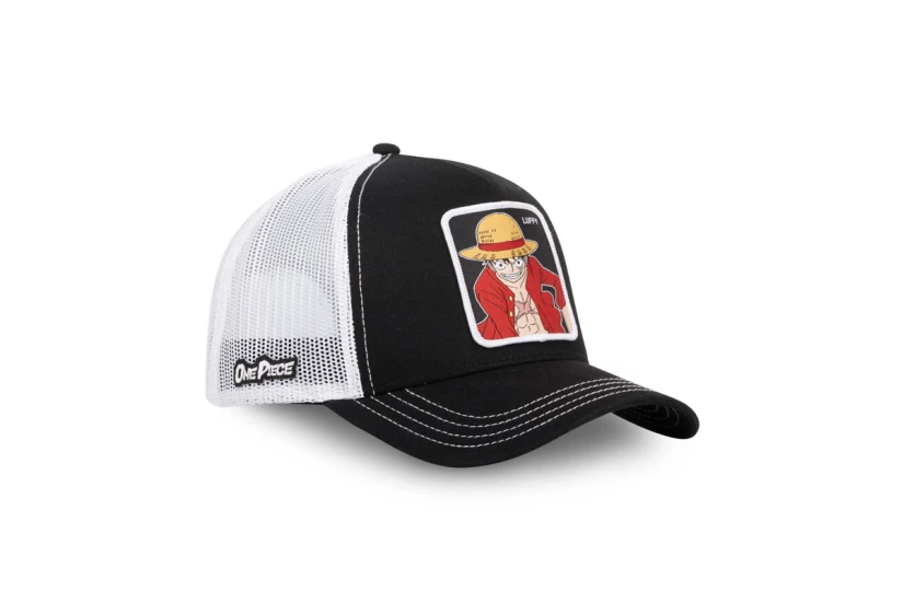Capslab One Piece Luffy Trucker Καπέλο Snapback Μαύρο, Λευκό, Κόκκινο