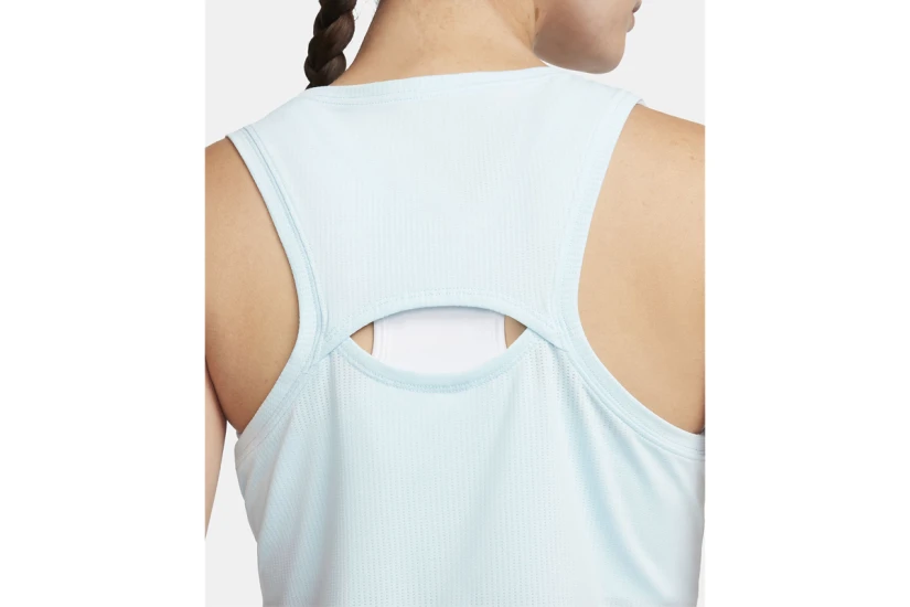 Nike Court Victory Tennis Dri-FIT Γυναικεία Αμάνικη Μπλούζα Σιέλ