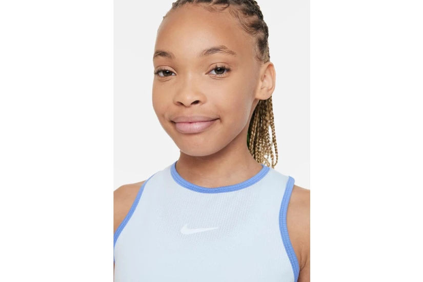 Nike Court Victory Tennis Dri-FIT Παιδική Αμάνικη Μπλούζα Γαλάζια