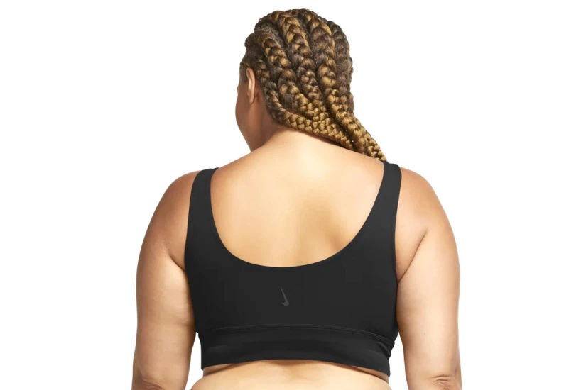 Nike Yoga Luxe Infinalon Dri-FIT Γυναικείο Αμάνικο Crop Top Μαύρο