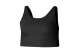 Nike Yoga Luxe Infinalon Dri-FIT Γυναικείο Αμάνικο Crop Top Μαύρο
