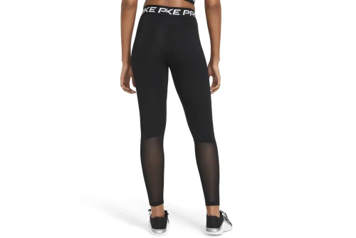 Nike Pro Mid-Rise Mesh-Panelled Κολάν Μακρύ Γυναικείο (CZ9779 010)