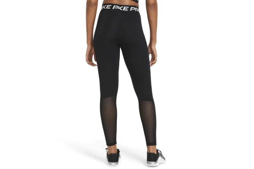 Nike Pro Mid-Rise Mesh-Panelled Κολάν Μακρύ Γυναικείο (CZ9779 010)