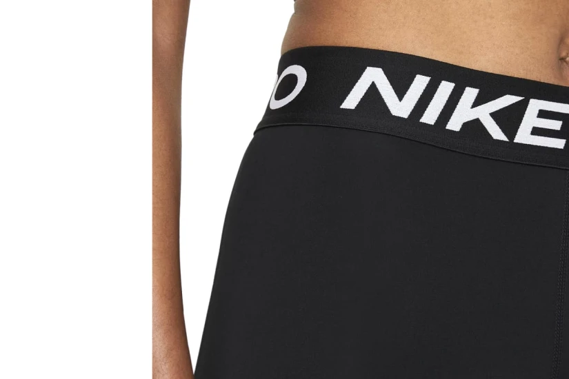 Nike Dri-FIT Pro Mid-Rise Mesh-Panelled Γυναικείο Κολάν Μαύρο