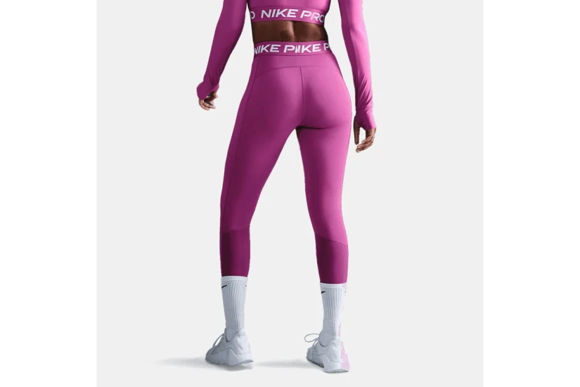 Nike Pro Mid-Rise Γυναικείο Κολάν Μωβ