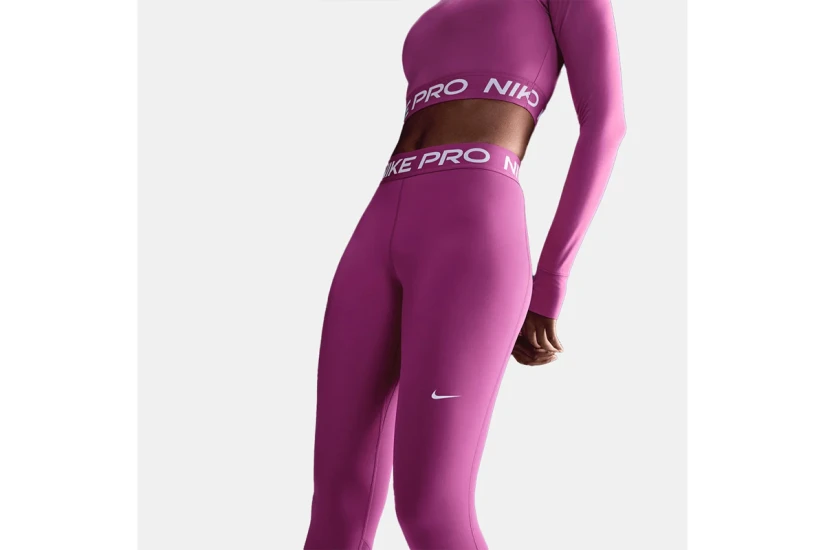 Nike Pro Mid-Rise Γυναικείο Κολάν Μωβ