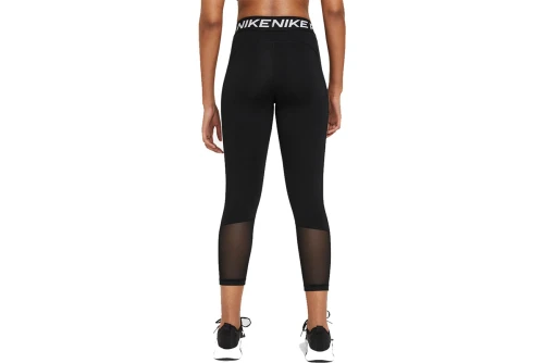Nike Pro Mid-Rise Crop Mesh-Panel Κολάν Κάπρι Γυναικείο (CZ9803 013)