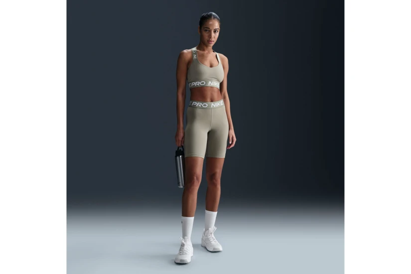 Nike Pro 365 Dri-FIT Γυναικείο Αθλητικό Κοντό Κολάν Λαδί