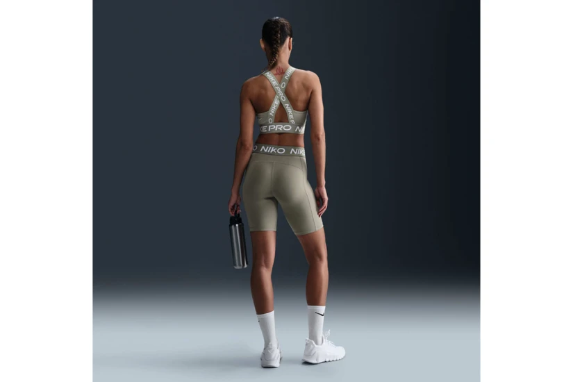 Nike Pro 365 Dri-FIT Γυναικείο Αθλητικό Κοντό Κολάν Λαδί