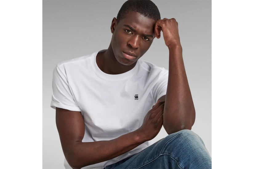 G-Star Lash Ανδρικό Κοντομάνικο T-Shirt Λευκό