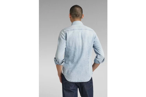 G-Star Slim Denim  Πουκάμισο Μακρυμάνικο Ανδρικό (D23616-D252-G342 SUN FADED BLU)