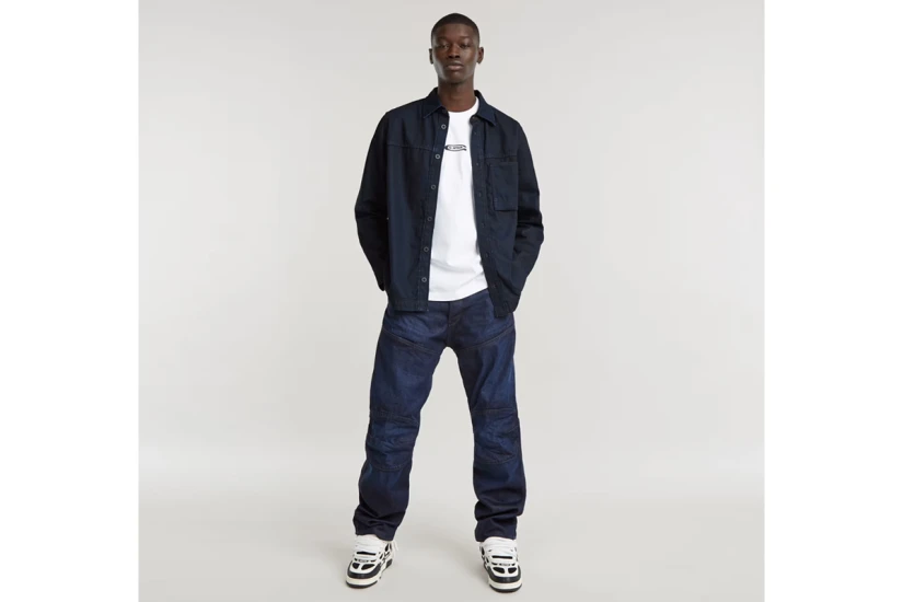 G-Star Denim Ανδρικό Μακρυμάνικο Πουκάμισο Μπλε Σκούρο