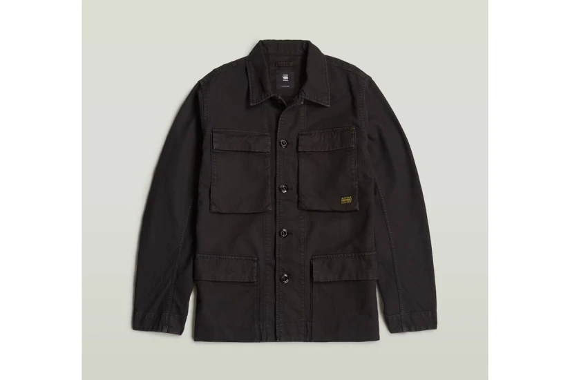 G-Star Ανδρικό Overshirt Jacket Μαύρο