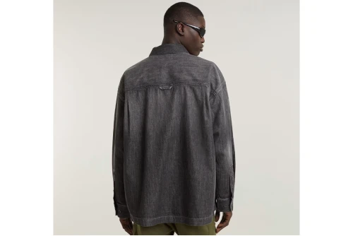 G-Star Boxy Fit Flap Pocket Shirt Πουκάμισο Μακρυμάνικο Ανδρικό (D25517-D540-G864 WORN IN OVERC)