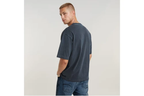 G-Star Overdyed Center Chest Loose R T-Shirt Ανδρικό (D25737-C756-G476 PETROL GD)