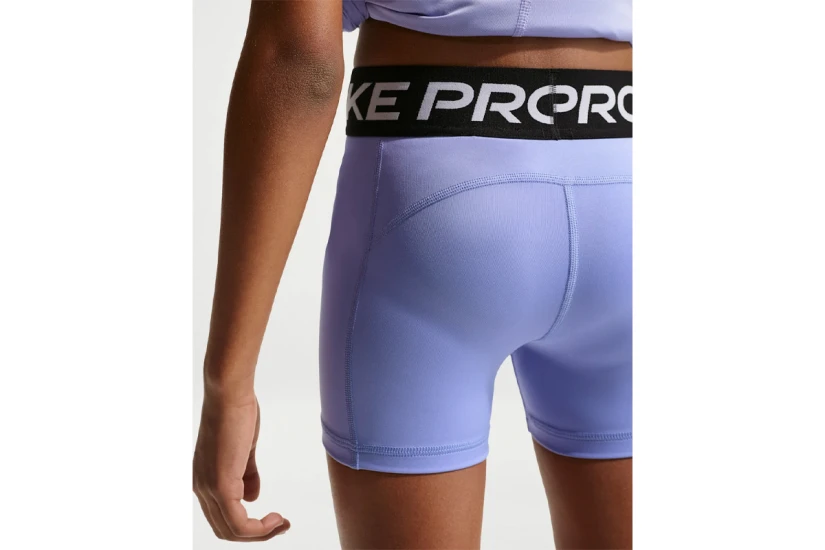 Nike Pro Παιδικό Κοντό Κολάν Λεβάντα, Μαύρο, Λευκό