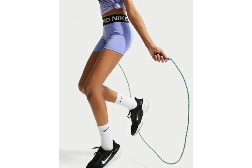 Nike Pro Παιδικό Κοντό Κολάν Λεβάντα, Μαύρο, Λευκό