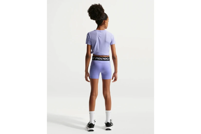 Nike Pro Παιδικό Κοντό Κολάν Λεβάντα, Μαύρο, Λευκό