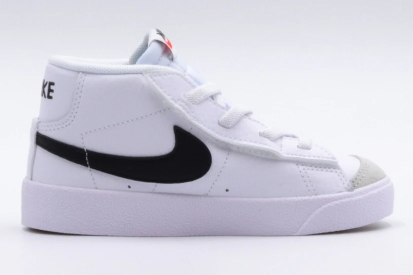Nike Blazer Mid 77 Βρεφικά Sneakers Λευκά, Γκρι Ανοιχτά, Μαύρα