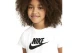 Nike Futura Παιδική Κοντομάνικη Crop Top Μπλούζα Λευκή