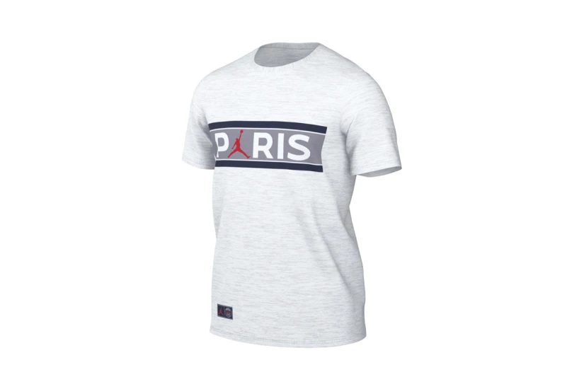 Jordan Paris Saint-Germain Ανδρικό Κοντομάνικο T-Shirt Λευκό