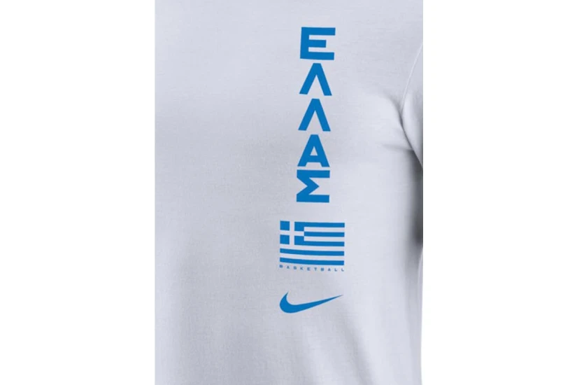 Nike Dri-FIT Εθνική Ελλάδος Ανδρικό Κοντομάνικο T-Shirt Λευκό