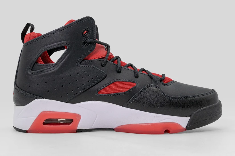 Jordan Flight Club 91 Ανδρικά Sneakers Μαύρα, Κόκκινα, Λευκά