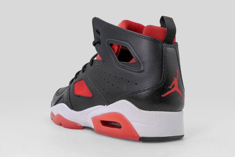 Jordan Flight Club 91 Ανδρικά Sneakers Μαύρα, Κόκκινα, Λευκά