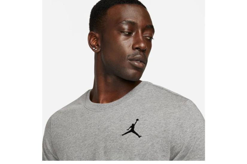 Jordan Jumpman Ανδρικό Κοντομάνικο T-Shirt Γκρι (DC7485 091)