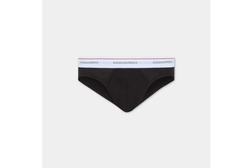 Dsquared2 Basic Cotton Stretch Εσώρουχο Σλιπ 3-Τεμάχια (DCX300060 00112)