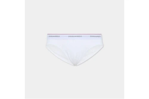 Dsquared2 Basic Cotton Stretch Εσώρουχο Σλιπ 3-Τεμάχια (DCX300060 98413)